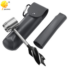 Outdoor Survival Drill Bit Woodworking Drill Bit Camping Handmade Drill Bit Support Rotor Drill Wood Hole Drilling Firewood Splitting Tool Set