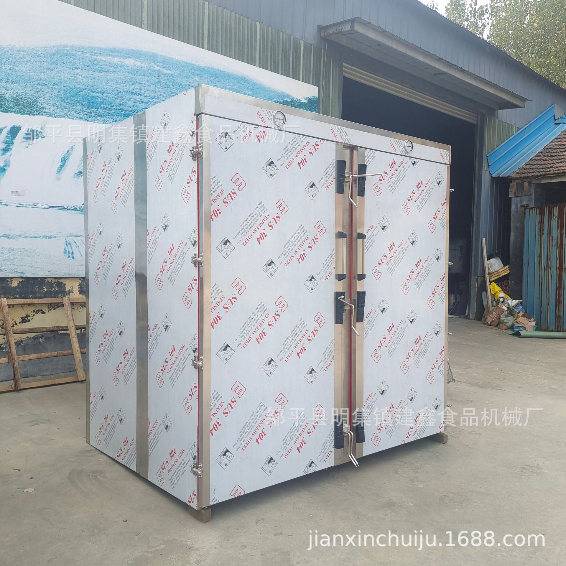 不锈钢馒头蒸房单门带推车的电蒸房红薯蒸箱