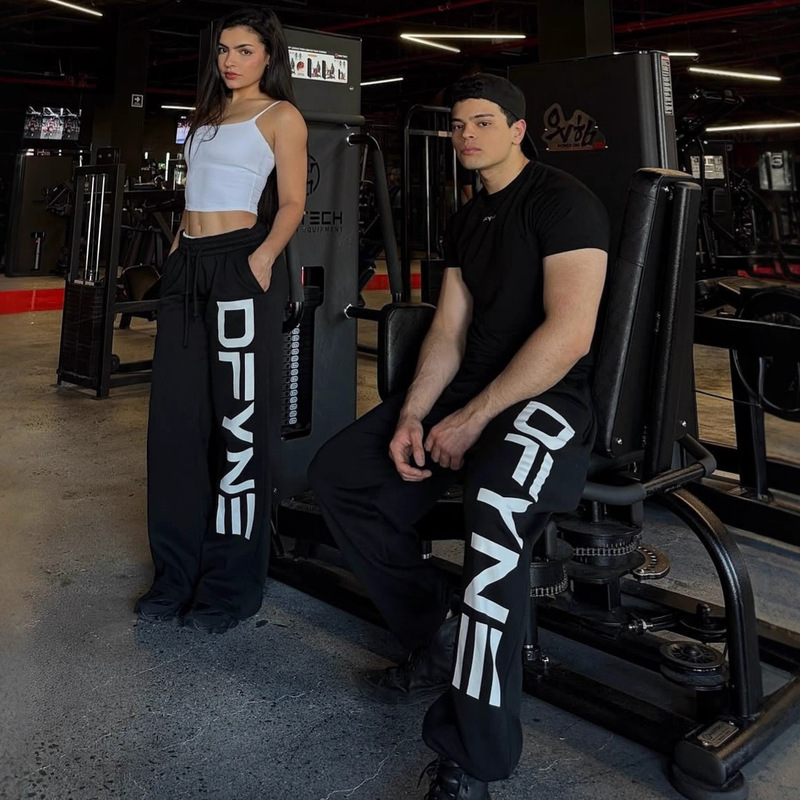 High Street Hip Hop Straight-Leg Pants Men and Women Y2K Harajuku Retro Printed Pants Oversized American Casual Pants Fitness Pants