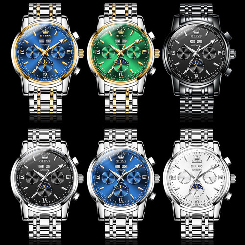 Celebrity endorsement of Oris brand one-piece drop shipping fully automatic mechanical watch multi-functional waterproof men's watch men's watch