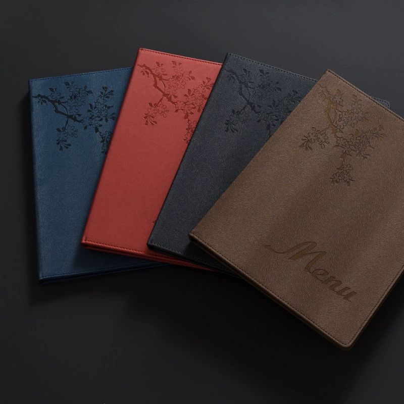 Высококачественное отрывное меню, цена производства, список меню, книга меню, прозрачный карманный держатель меню для карты меню