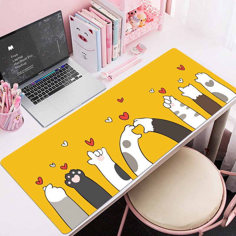 고양이 발 (노란색 기지)