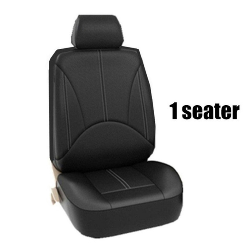 Mexico Russia Pu Perforated Leather Foreign Trade Cross-Border Amazon Car Seat Cover Spliced Leather Universal 5-Seater