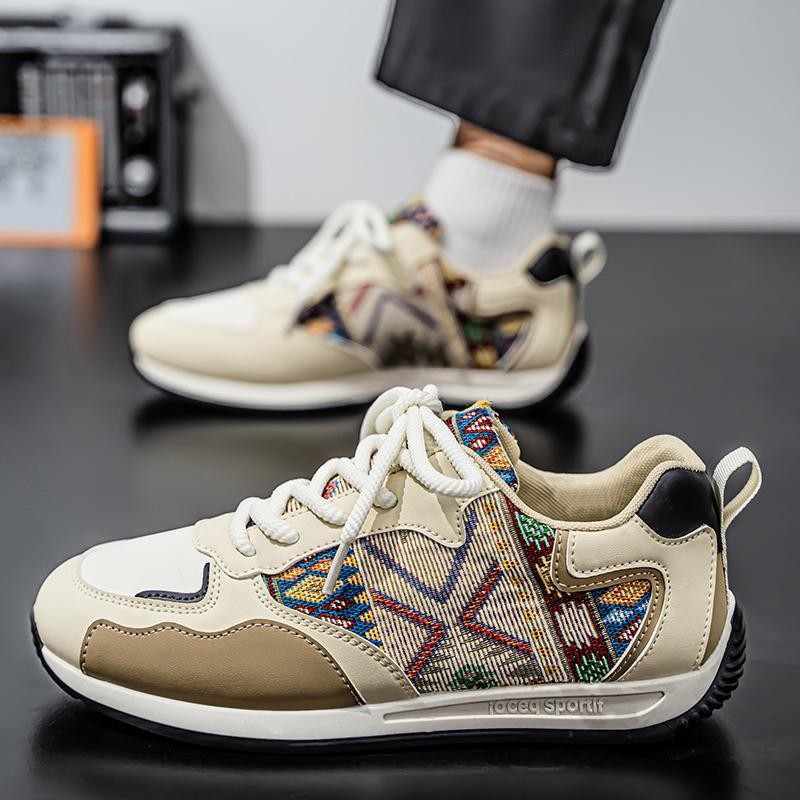 Zapatos de hombre 2025 primavera zapatos deportivos casuales modelos de estudiantes jóvenes modelos delgados de suela suave Forrest Gump zapatos de lona para papá