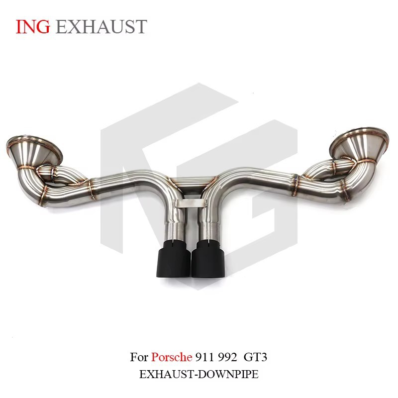 Suitable for Porsche 911 992 GT3 Straight-Through Exhaust Pipe Stainless Steel Exhaust Pipe