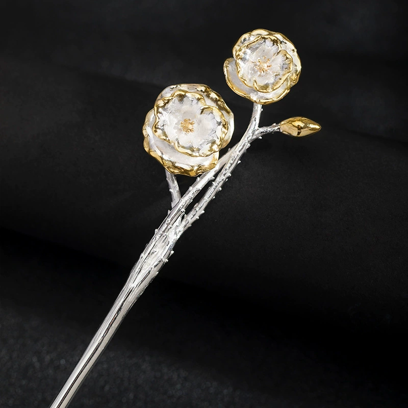 "Twenty-Four Solars·Xiaoman" Su Shiba S925 Silver Country Trend New Chinese Style Puffy Hairpin