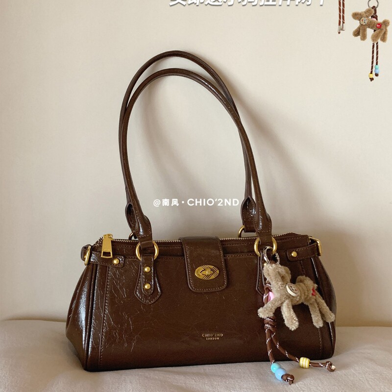 Nanfeng Chio2Nd Prague Autumn Tote Bag Women's Light Luxury Niche High-End Commuting Portable Shoulder Bag