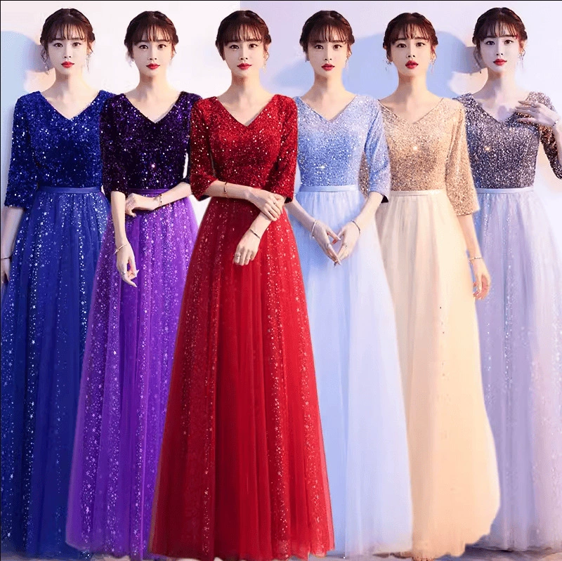 Хоровое платье платье для женщин новый взрослый современный хозяин платье платье среднего и пожилого возраста исполнительское платье юбка