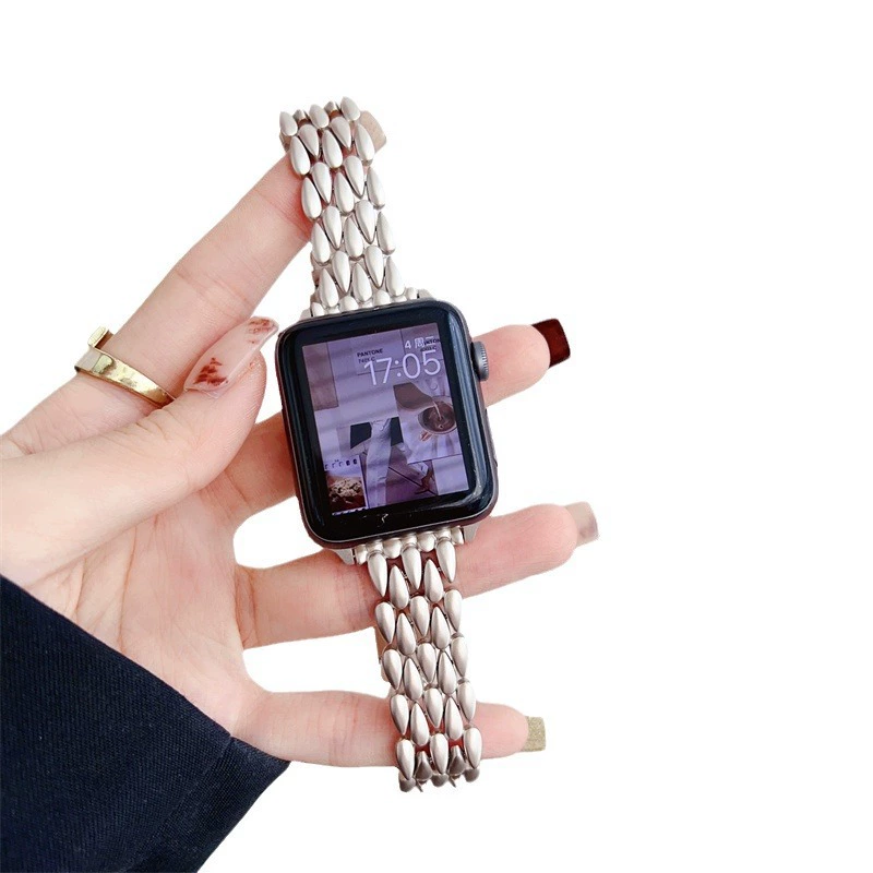 Новый внешний рынок применим ремешок Apple watch8 iwatch7/6/5/4/3 поколения se/s5/s4 нержавеющая сталь s8