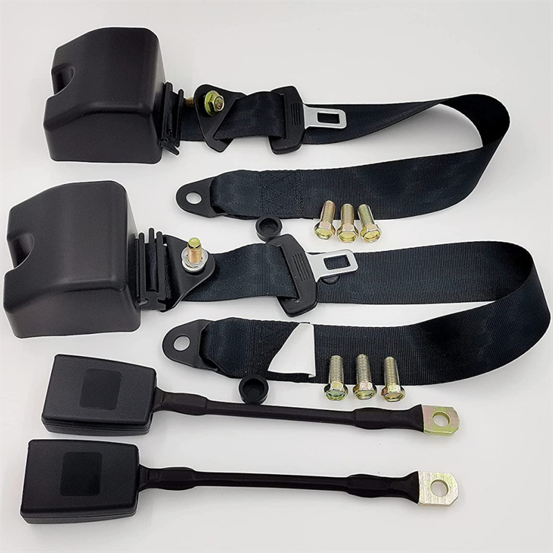 Car driver's seat belt three -point automatic telescopic roll bar…