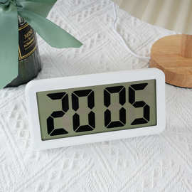 简约温湿度电子时钟可磁吸厨房冰箱贴大数字学生宿舍床头叫醒闹钟