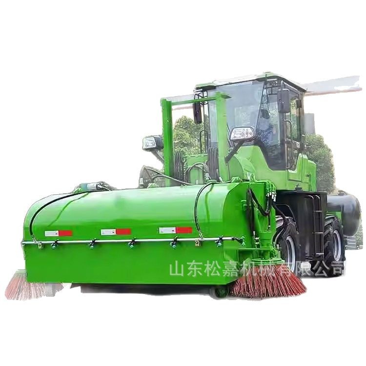 limpiador montado en vehículo limpiador de arena y grava de mina de carbón cargador elevadora agregado limpiador de carreteras de barrida cerrada