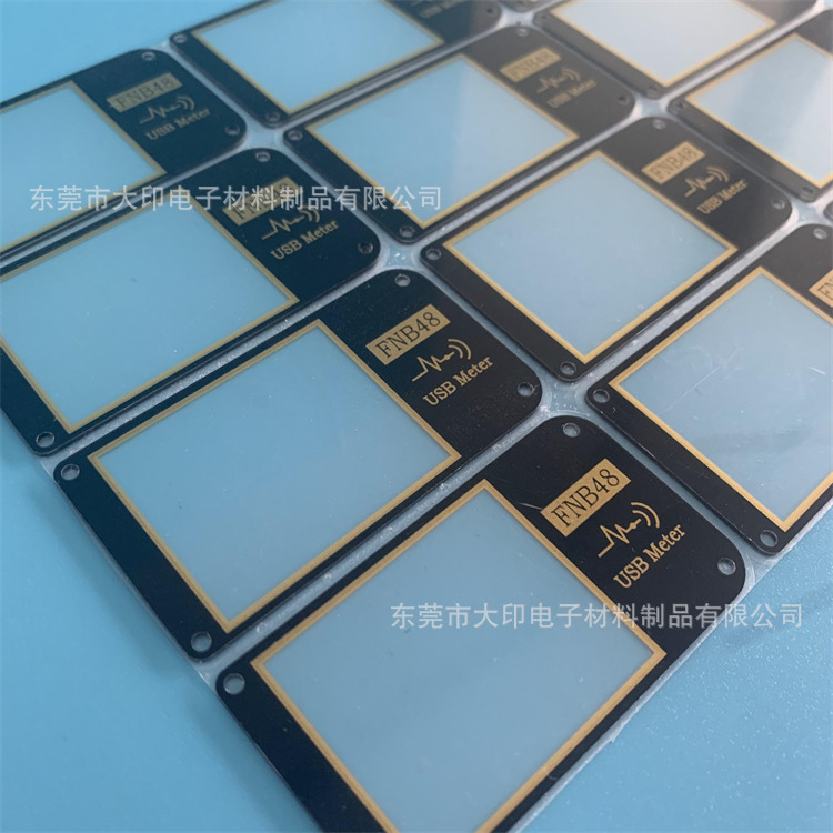 液晶屏数显遮光PC视窗保护塑胶片丝印LOGO/CNC精雕PMMA自带强粘胶