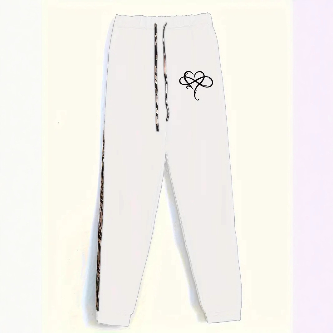 Lässiges Zweiteiler-Set für Damen – Langärmliger Pullover mit Streifen und passende Hose (S-XXL, Polyestermischung, bequemes Streetwear-Outfit)_voghion.com