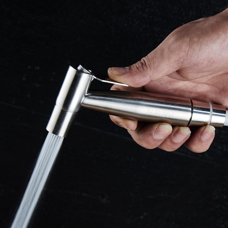 304 PISTOLA DE PULVERIZACIÓN de acero inoxidable limpiador de las mujeres inodoro pistola traje trasero lavado ducha Booster pistola de agua boquilla de lavado