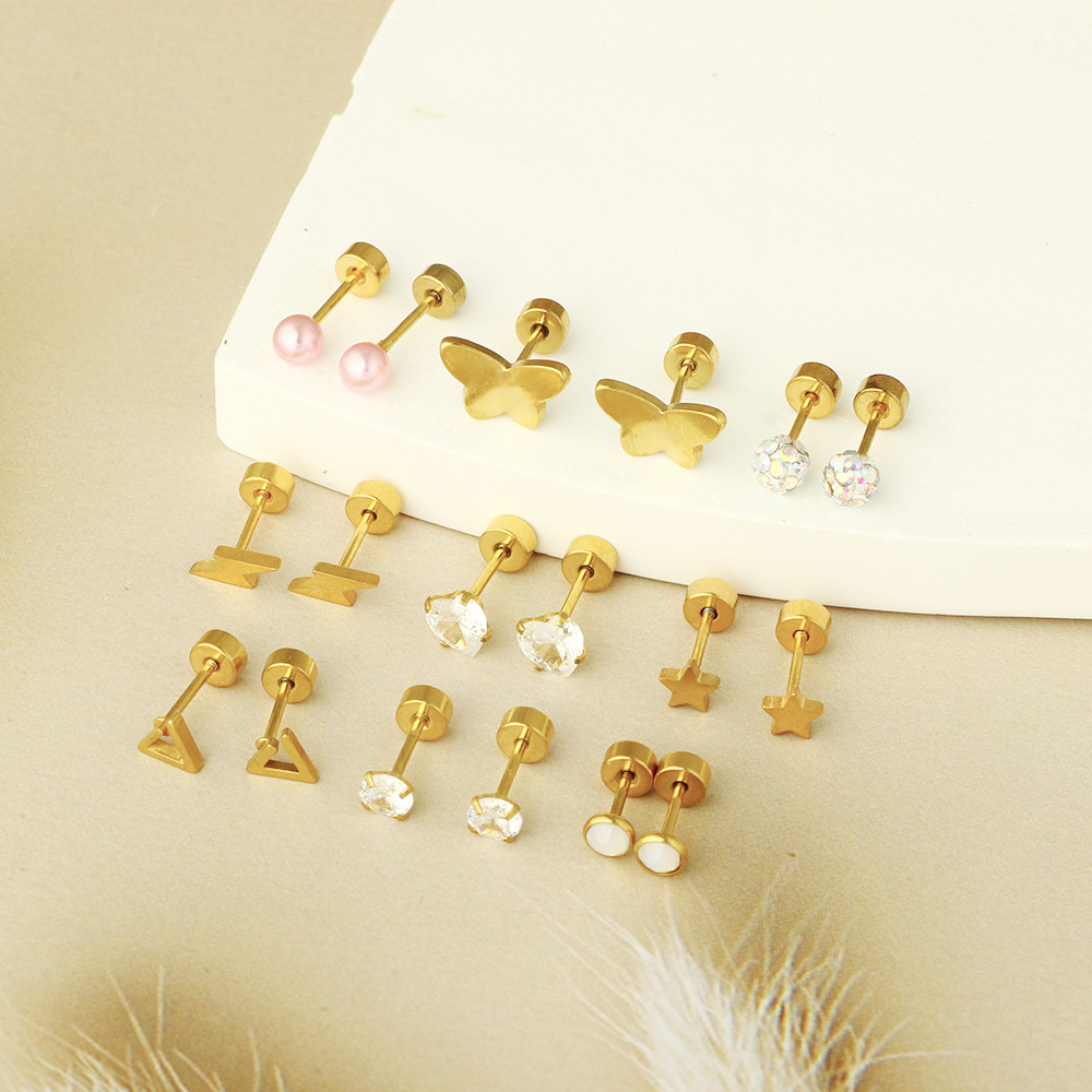 Labret piercing jewelry detail image