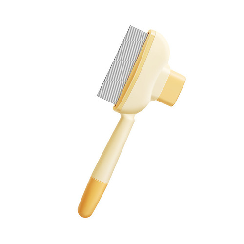 Pet comb brush for cats and dogs, float hair removal magic, self-cleaning comb, one-click pressing comb