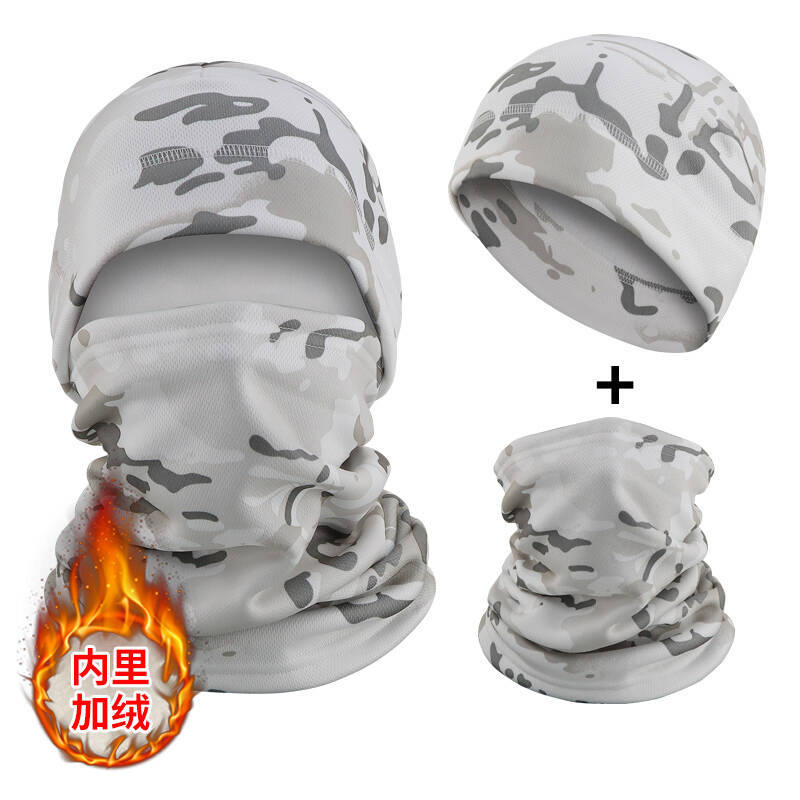 Invierno más chaqueta de terciopelo, sombrero frío, abrigo, cuello, sombrero de protector de orejas para ciclismo al aire libre, sombrero de cuello a prueba de viento, sombrero transfronterizo