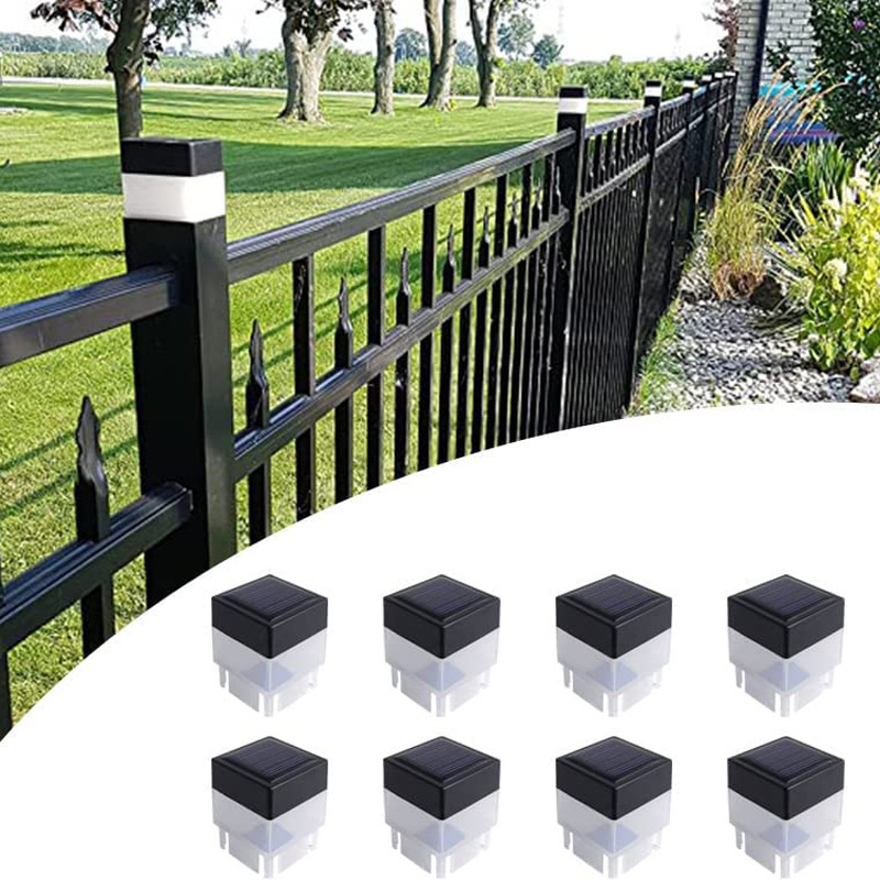 New Outdoor Solar Column Head Lamp, Solar Fence Lamp, Square Aluminum Tube 50*50 Fence Lamp, Wooden Column Lamp New Outdoor Solar Column Head Lamp, Solar Fence Lamp, Square Aluminum Tube 50*50 Fence Lamp, Wooden Column Lamp