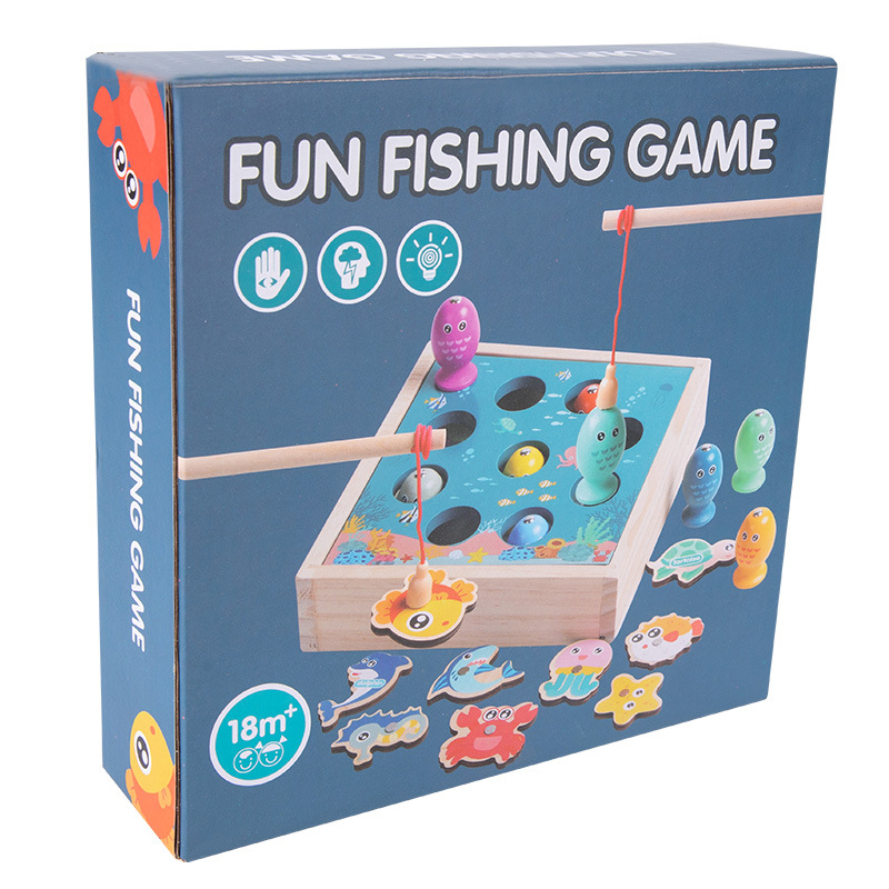 Rábano de granja feliz multifuncional de madera para niños tirando educación temprana kindergarten pesca juguetes educativos interactivos entre padres e hijos