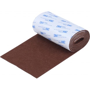 Felt furniture mat, non-slip self-adhesive cuttable felt tape brown heavy felt strip roll for protection hard