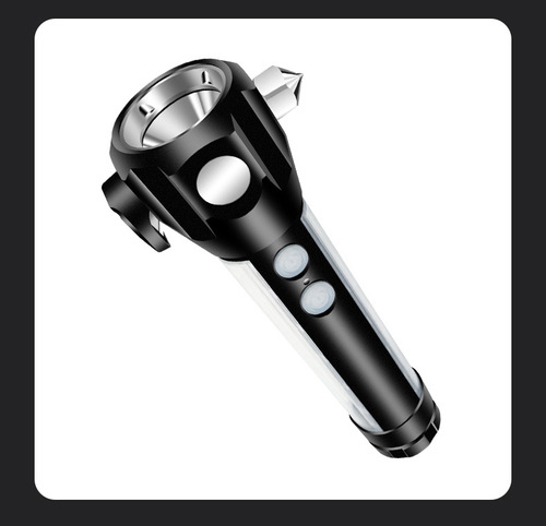 Ruihao New Multifunctional Explosion-proof Flashlight with Magnetic Solar Car Rescue and Escape Hammer Emergency Survival Torch