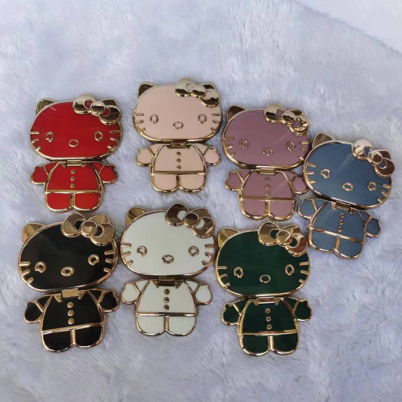 Caso de teléfono móvil universal soporte de succión magnética KT gato maquillaje espejo espalda tipo perezoso soporte conveniente y rápido soporte creativo