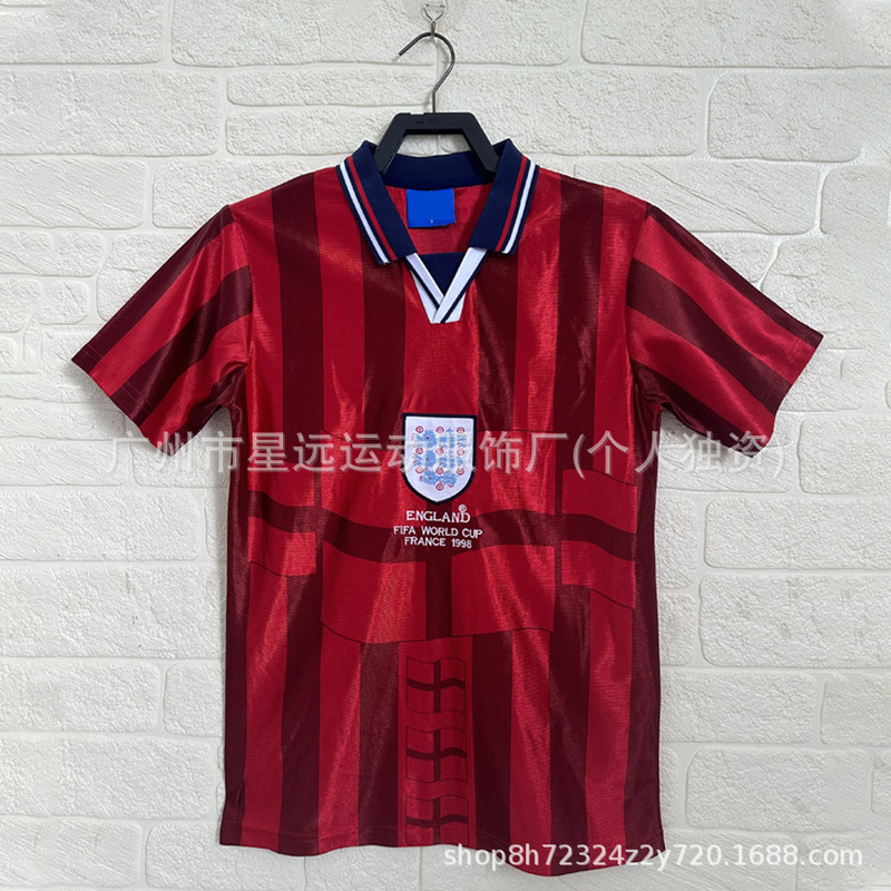 批发retro2006巴西英格兰贝克汉姆阿根廷复古球衣世界杯足球服T恤|undefined