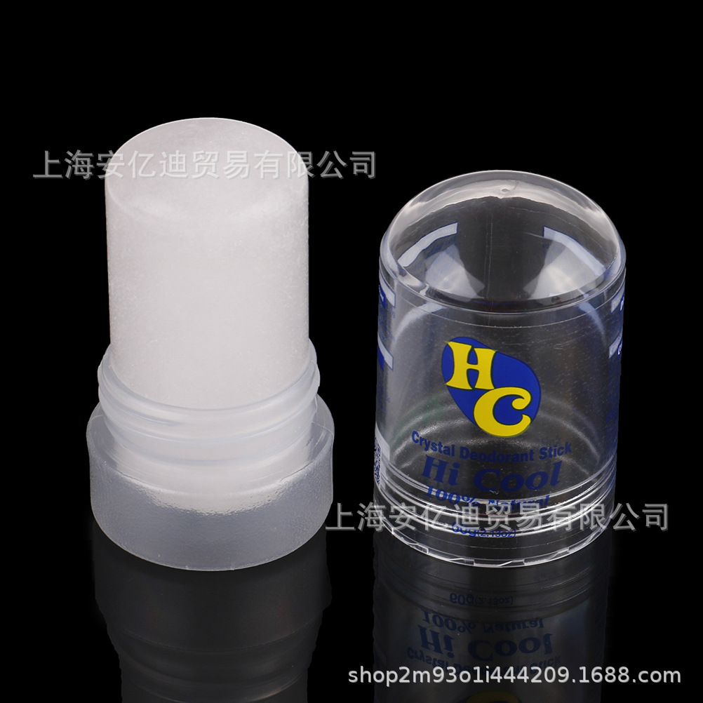 60 gramos (concha de plástico) alumbre de polvo cristal de alumbre desodorante