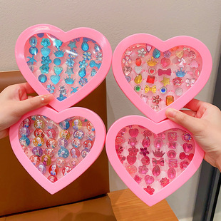 Children's Ring Princess Simulated Diamond Ring Girls Crystal Gemstone Ring Girls Cute Rhinestone Jewelry Diamond Jewelry