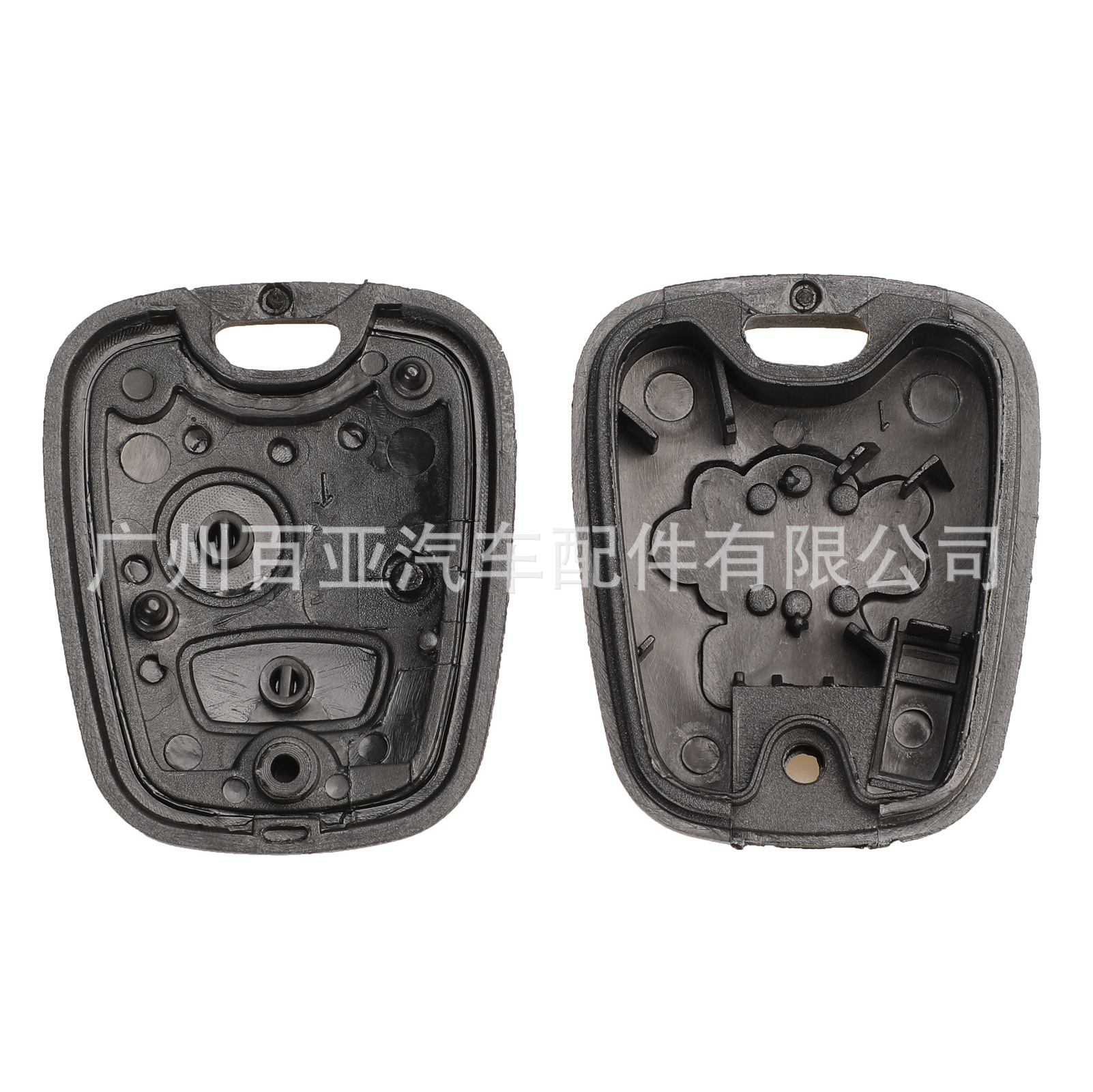 Suitable for 2-key Peugeot Citroen Straight Remote Control Car Key Shell Replacement Shell Without Blade 207 Port 307 Port