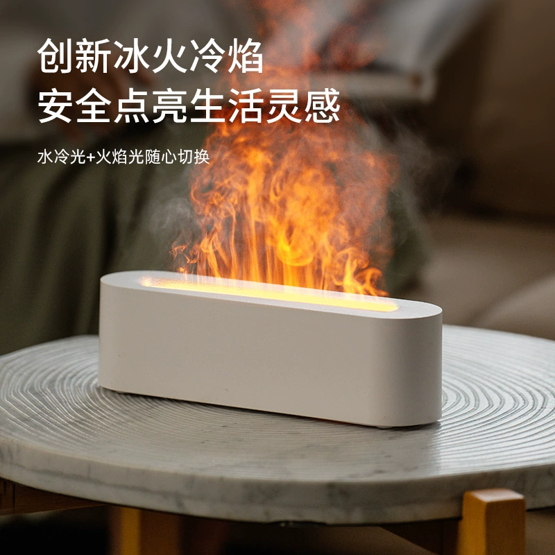 Fireplace Flame Aromatherapy Machine DQ717, 3D Flame, 150 ml Ultrasonic Humidifier