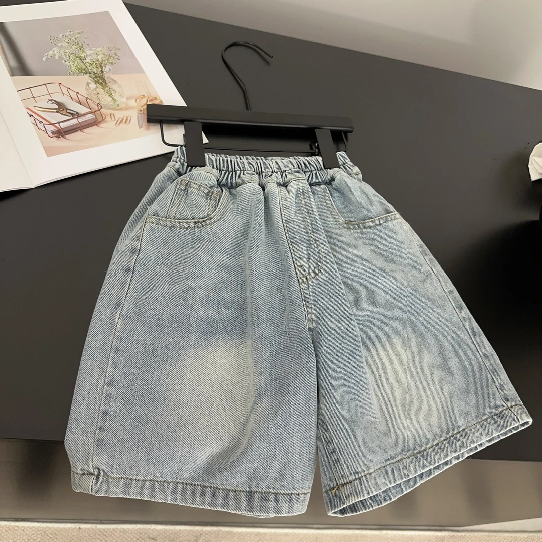 Children's summer fashionable trend denim skirt for boys