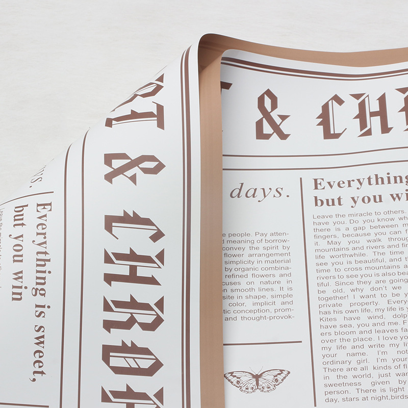 Caffè de vaca; 57 * 57cm 20 hojas / paquete