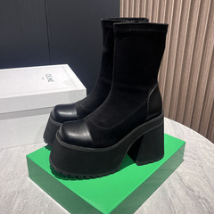 厚い底のビスケットの靴のロリータパンクの暗黒のコスプレ