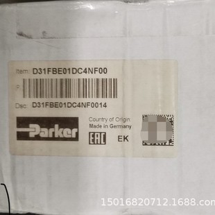 Parker D31FBE01DC4NF00 Parker proportional valve postage physical bargaining