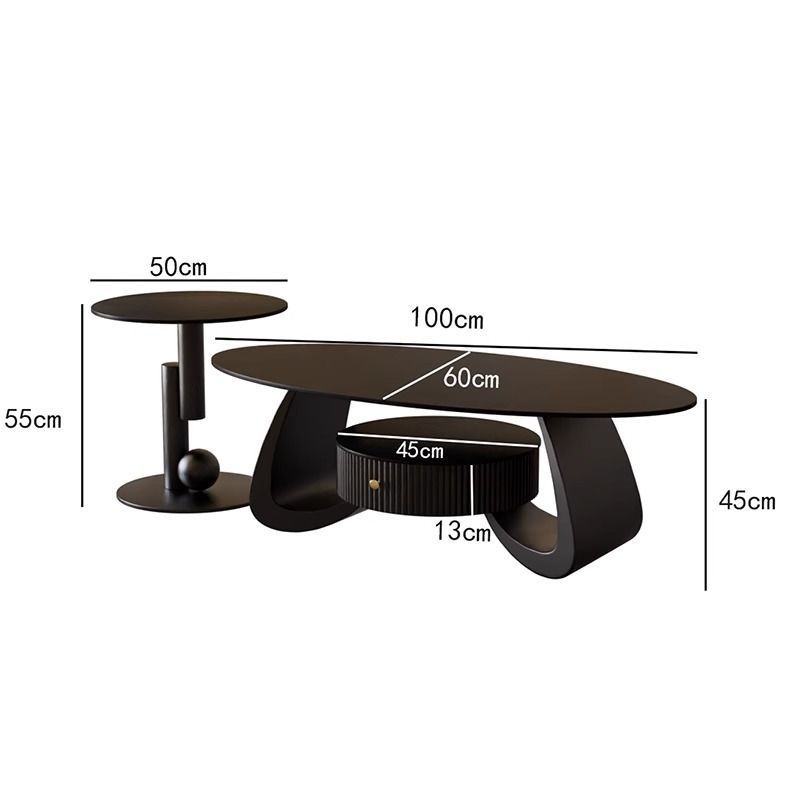 블랙 베이스 [퓨어 블랙 슬레이트] + 볼 사이드 테이블