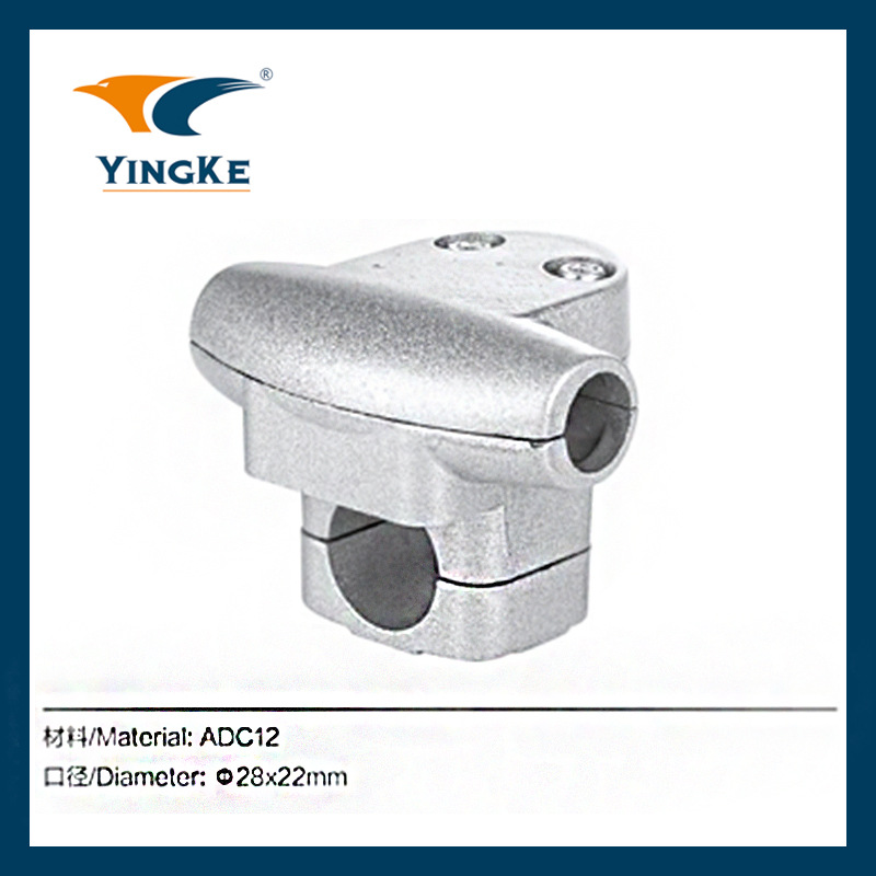 源头工厂割草机配件背负式侧挂式割草机手把固定座铝管手柄连接器