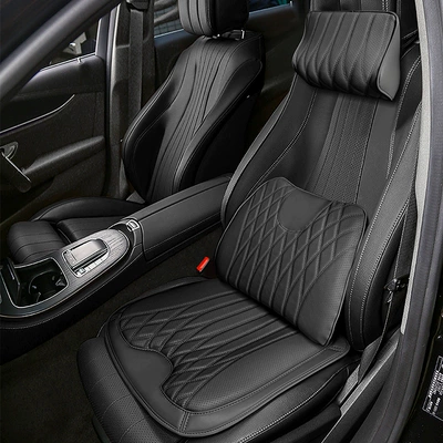 with Volkswagen Lavida, Passat, Magotan, Sagitar, Waist support - neck-pillowlumbar-supportcushion-in-classic-black