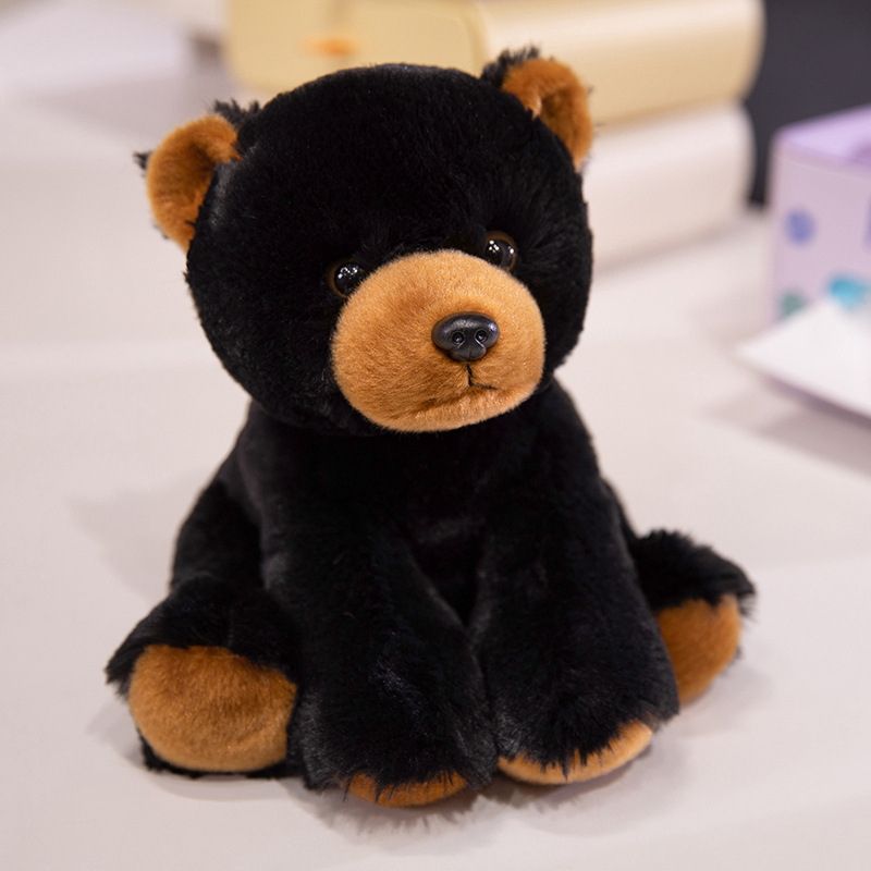 Animales del bosque Tigre Leopardo Raccoon Doll Niños Muñeca de confort Golden Retriever Rana Peluches Muñeca de agarre