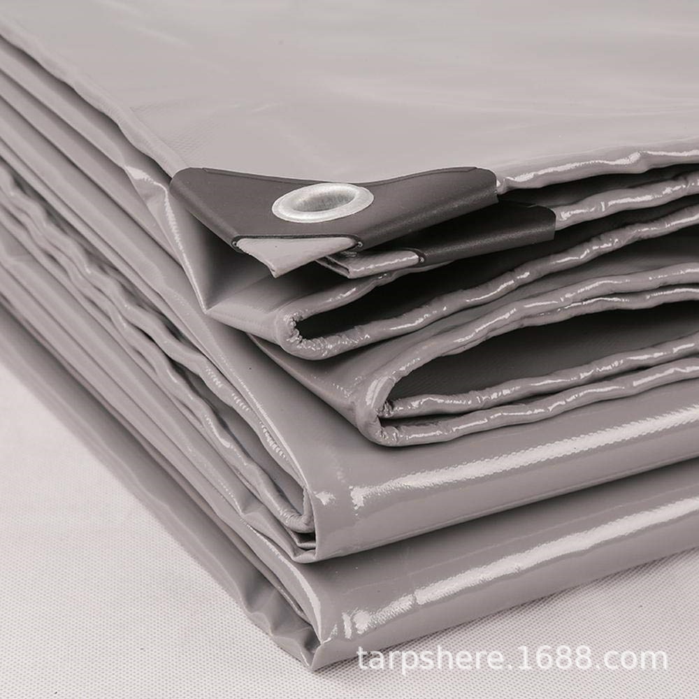 灰色PVC涂塑篷布 防水盖布 卡车货场阻燃刀刮布工厂三防布