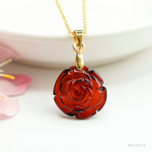 As soon as Yu natural pohu pendant water purification blood poo rose necklace jewelry factory live generation HP1122716