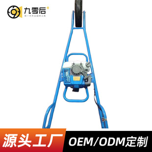 Orchard Piling Machine Rubber Handling Trolley Pull Goods Single Wheel Ground Drilling Transporter Ground Drilling Bit Source Factory