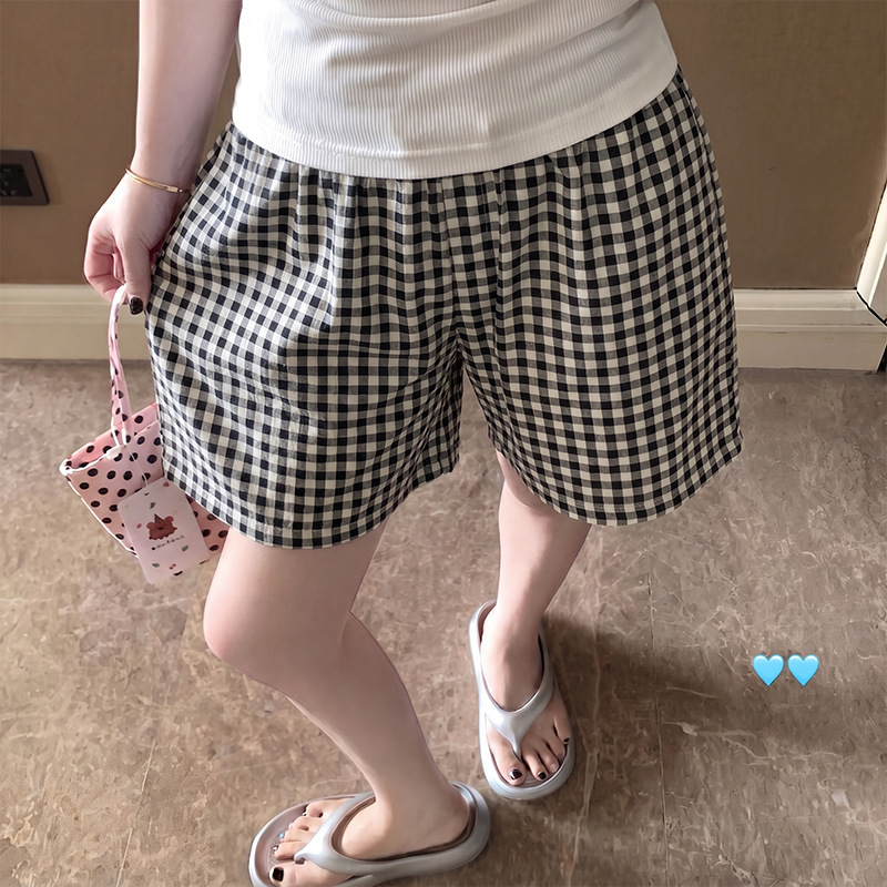 Women's Summer Cloud Cotton Shorts, Thin Style, Plus Size 110kg Casual Loose High-Waisted Wide-Leg Loungewear Pants Women's Summer Cloud Cotton Shorts, Thin Style, Plus Size 110kg Casual Loose High-Waisted Wide-Leg Loungewear Pants