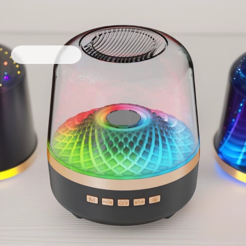 Huaqiangbei 2025 New Harman Desktop Subwoofer Glass 5Th Generation Bluetooth Speaker Glass Black Gold Collector's Edition Speaker Huaqiangbei 2025 New Harman Desktop Subwoofer Glass 5Th Generation Bluetooth Speaker Glass Black Gold Collector's Edition Speaker