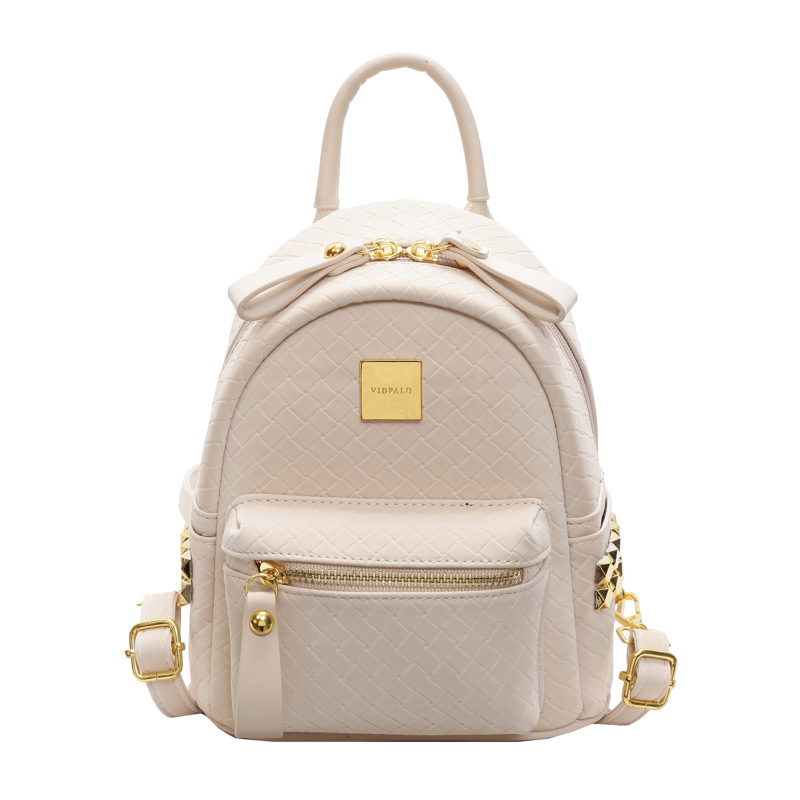 Mochila coreana de moda de estilo extranjero para mujeres simple color sólido bolso portátil de mujer 2025 nueva mochila de estudiantes de comercio exterior