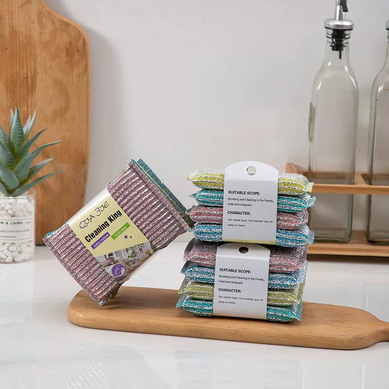 厨房洗碗刷锅神器银丝直条洗刷大王擦家用厨房去油污抹布百洁布