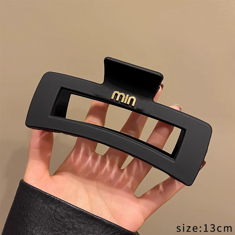 Clip de tiburón grande, clip de agarre para el cabello de placa de sensación de alta calidad, horquilla de temperamento, nuevo estilo, horquilla de gran volumen, tocado de primavera y verano, mujer