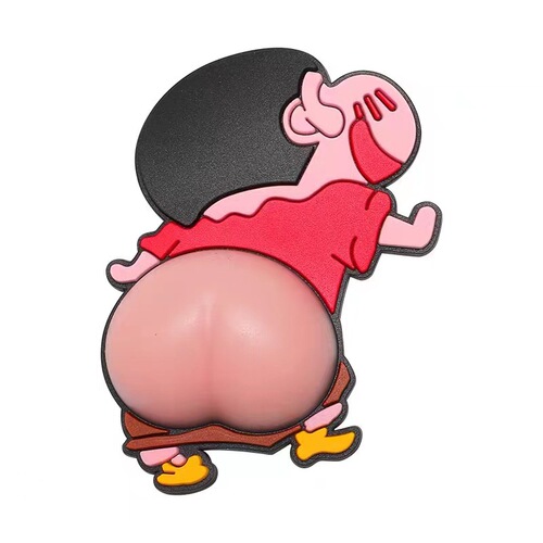 Car door anti-collision strip butt bumper sticker Crayon Shin-chan cartoon cute butt anti-scratch rearview mirror car sticker
