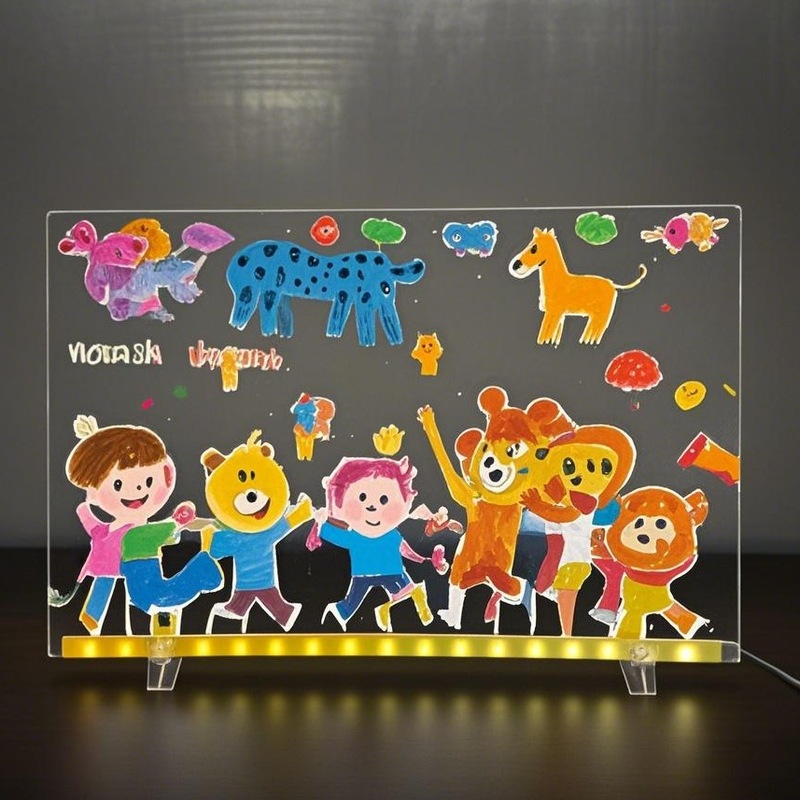 LED絵画ボード教育学校モデルdiy手作り子供知育玩具女の子幼稚園卸売りスケッチボード|undefined